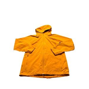 The North Face DryVent Hooded Rain Jacket Mens Large Orange Full Zip Shell